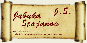 Jabuka Stojanov vizit kartica